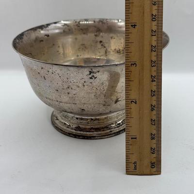 LOT 121K: Paul Revere Reproduction Cartier Sterling Silver 5" Bowl 1227A (180g)