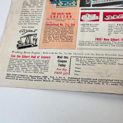 LOT 124L: 1936 Tip Top Comics No. 8, 1912 Philadelphia Historical Pageant Souvenir Book & The New Yorker 75th Anniversary Cartoon...