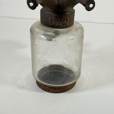 LOT 125L: Antique Coffee Grinder & Vintage Uranium Glass Hand Crank Reamer