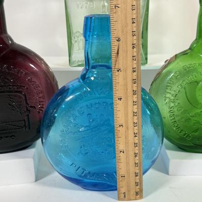 LOT 126L: Clevenger Brothers Bottles: Pitman Original Hobo Band, Gloucester County NJ Balloon Landing, Pitman Anniversary & E C Booz...