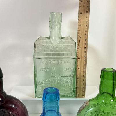 LOT 126L: Clevenger Brothers Bottles: Pitman Original Hobo Band, Gloucester County NJ Balloon Landing, Pitman Anniversary & E C Booz...