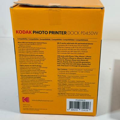 LOT 131K: Kodak Collection: NIB Photo Printer Dock PD450W, EasyShare LS753 Digital Camera & NIP Picture Card w Adaptor
