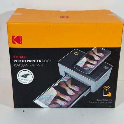 LOT 131K: Kodak Collection: NIB Photo Printer Dock PD450W, EasyShare LS753 Digital Camera & NIP Picture Card w Adaptor