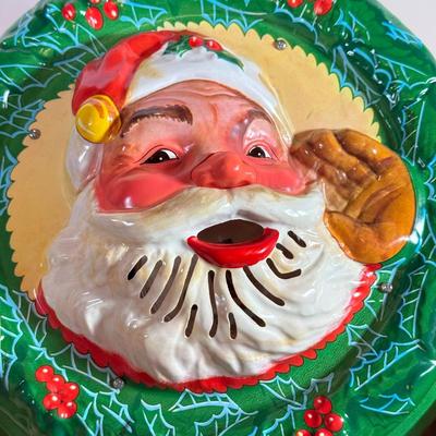 LOT 133L: Vintage Timco "Talking Santa" Style No. 800 Decor w/ Original Box
