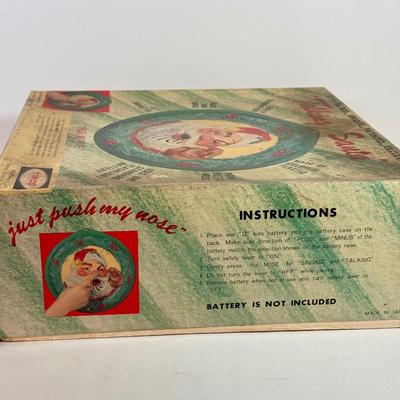 LOT 133L: Vintage Timco "Talking Santa" Style No. 800 Decor w/ Original Box