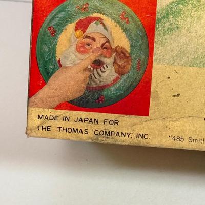 LOT 133L: Vintage Timco "Talking Santa" Style No. 800 Decor w/ Original Box