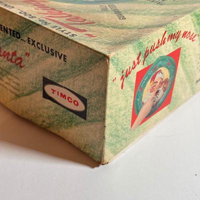 LOT 133L: Vintage Timco "Talking Santa" Style No. 800 Decor w/ Original Box