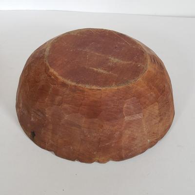 LOT 141P: Large Lot of Wooden Bowls for Entertaining, Mahogany, Teak, Nutcracker Bowl & More