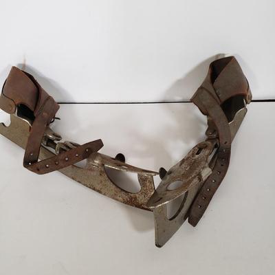 LOT 142L: Noisemakers, Musical Jump Rope Handles, Klitter Klatters, Antique Ice Skates & More