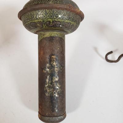 LOT 142L: Noisemakers, Musical Jump Rope Handles, Klitter Klatters, Antique Ice Skates & More