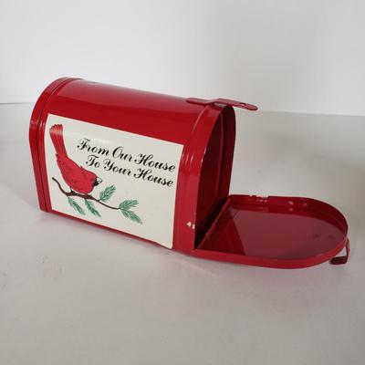 LOT 143L: Vintage Christmas Assortment; Musical Bell, Wooden Music Box & More