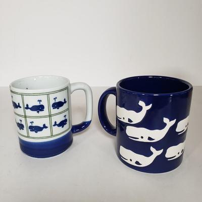 LOT 145P: Vintage Mug Collection; Milk Glass Advertising, Waechtersbach, Federal Glass & More