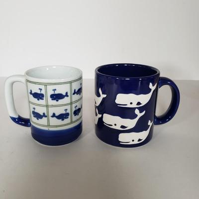 LOT 145P: Vintage Mug Collection; Milk Glass Advertising, Waechtersbach, Federal Glass & More