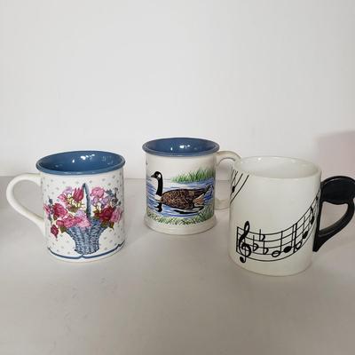 LOT 145P: Vintage Mug Collection; Milk Glass Advertising, Waechtersbach, Federal Glass & More
