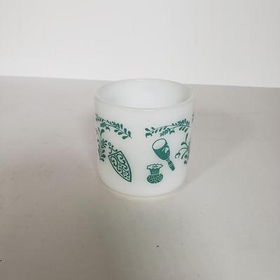 LOT 145P: Vintage Mug Collection; Milk Glass Advertising, Waechtersbach, Federal Glass & More