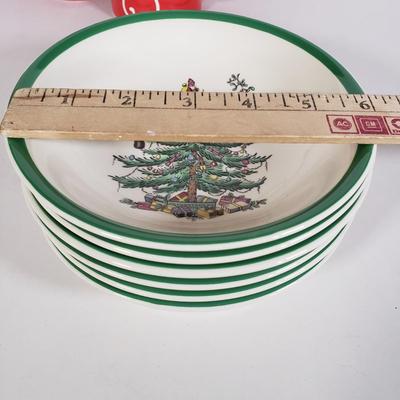 LOT 147L: Vintage Christmas Tableware; Spode & Waechtersbach