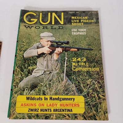 LOT 150L: Vintage Toy Guns & Accessories with 1960s Gun Sport Magazines