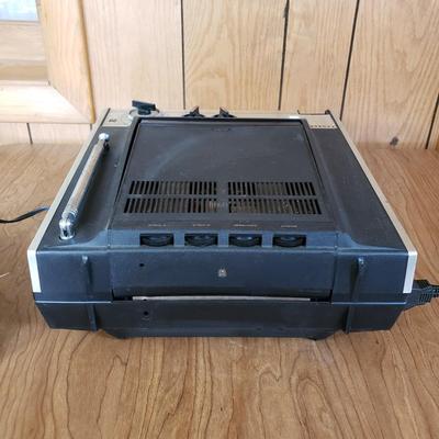 LOT 159P: Vintage Panasonic Solid State Portable TV/Radio with Original Packaging