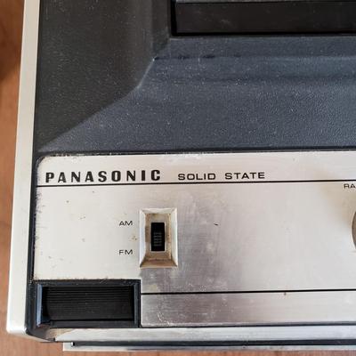 LOT 159P: Vintage Panasonic Solid State Portable TV/Radio with Original Packaging