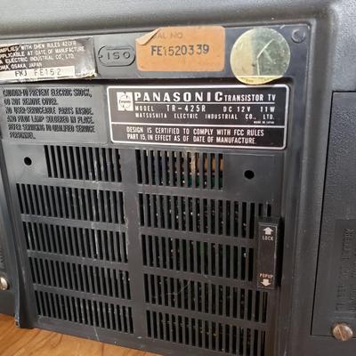 LOT 159P: Vintage Panasonic Solid State Portable TV/Radio with Original Packaging