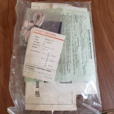 LOT 159P: Vintage Panasonic Solid State Portable TV/Radio with Original Packaging