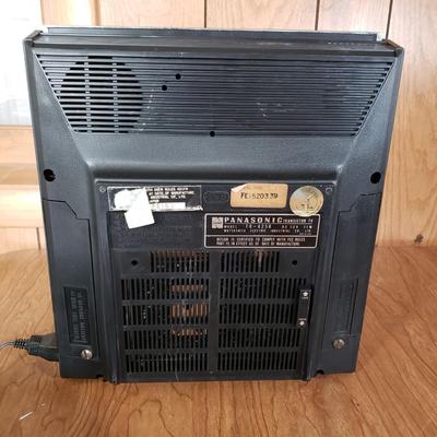 LOT 159P: Vintage Panasonic Solid State Portable TV/Radio with Original Packaging