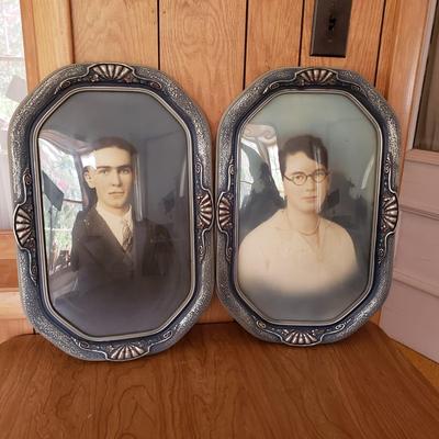 LOT 160P: Beautiful Antique Hand Carved & Painted Frames