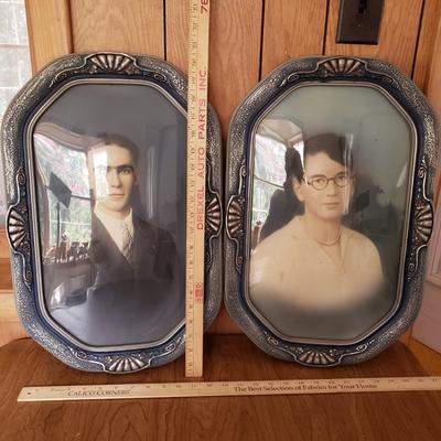 LOT 160P: Beautiful Antique Hand Carved & Painted Frames