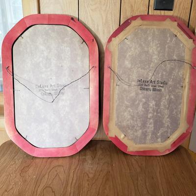 LOT 160P: Beautiful Antique Hand Carved & Painted Frames