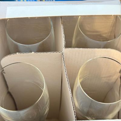 LOT 163L: NIP Champagne Glasses, Variety of Glassware & Ready to Go Wine Picnic Set
