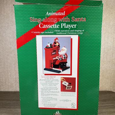 LOT 164L: NIB Animated Sing-along w/ Santa Cassette Player