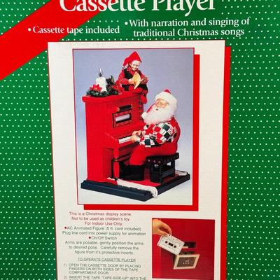 LOT 164L: NIB Animated Sing-along w/ Santa Cassette Player