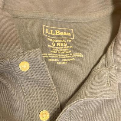 LOT 171X: Casual L. L. Bean Shirts: Yellow Collared Short Sleeve NIP, Blue Flannel, Blue Corduroy Button Up & Polo Shirts