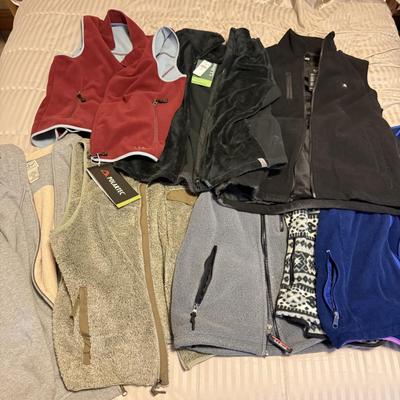 LOT 172X: L. L. Bean Fleece Vests, Fleece Lined Hoodie & More - Some NWT