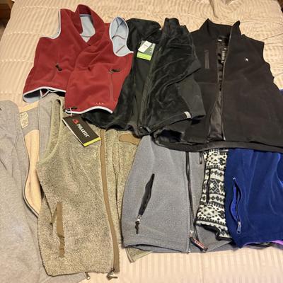 LOT 172X: L. L. Bean Fleece Vests, Fleece Lined Hoodie & More - Some NWT