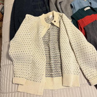 LOT 173X: L. L. Bean Sweater Vests, Zip Ups & Cardigans