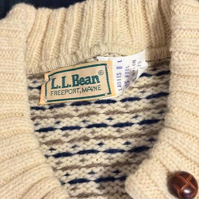 LOT 173X: L. L. Bean Sweater Vests, Zip Ups & Cardigans