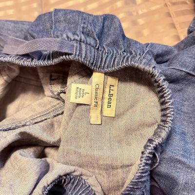 LOT 174X: Denim Collection: Worn Levi’s Jackets & L. L. Bean Ladies Size 12-14 Pants