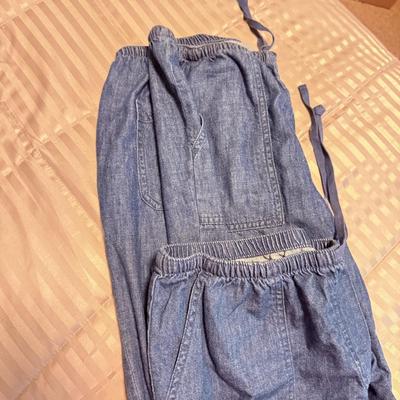 LOT 174X: Denim Collection: Worn Levi’s Jackets & L. L. Bean Ladies Size 12-14 Pants