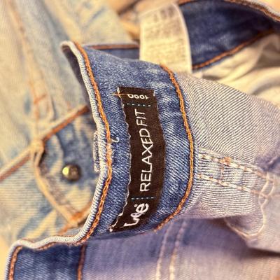 LOT 174X: Denim Collection: Worn Levi’s Jackets & L. L. Bean Ladies Size 12-14 Pants