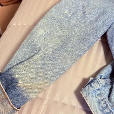 LOT 174X: Denim Collection: Worn Levi’s Jackets & L. L. Bean Ladies Size 12-14 Pants