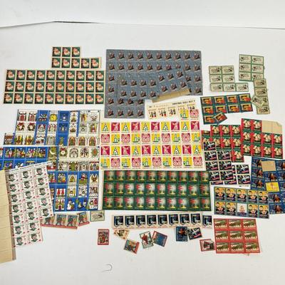 LOT 177K: Collection of Vintage Christmas Stamps dating back to 1930s