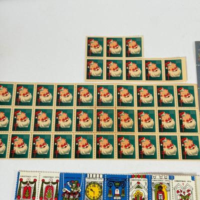LOT 177K: Collection of Vintage Christmas Stamps dating back to 1930s