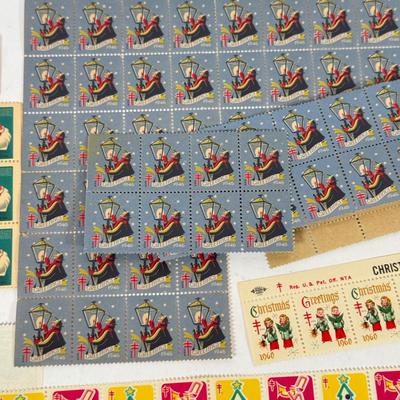 LOT 177K: Collection of Vintage Christmas Stamps dating back to 1930s