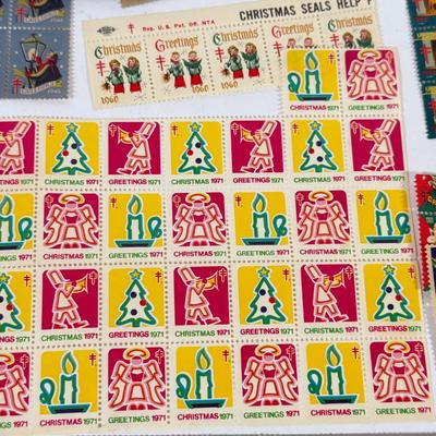 LOT 177K: Collection of Vintage Christmas Stamps dating back to 1930s