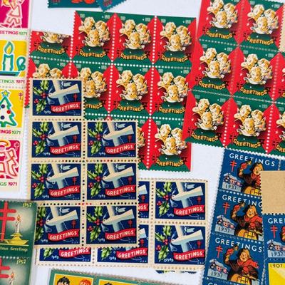 LOT 177K: Collection of Vintage Christmas Stamps dating back to 1930s