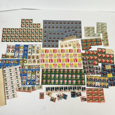 LOT 177K: Collection of Vintage Christmas Stamps dating back to 1930s