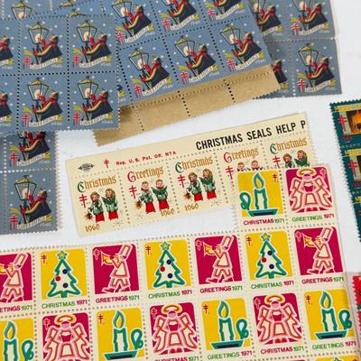LOT 177K: Collection of Vintage Christmas Stamps dating back to 1930s