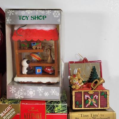 LOT 185L: Various Holiday Decorations Including Hershey, Allegro and More