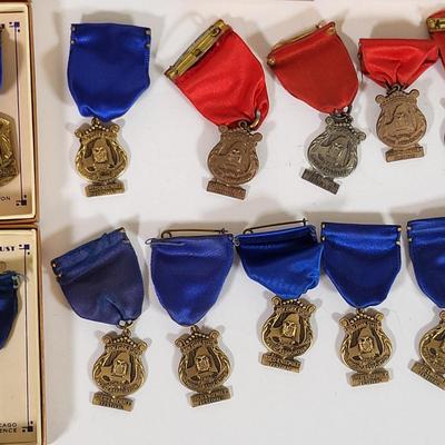 LOT 194L: Multiple School Music Association Solo-Ensemble Festival Medals Made in New York by Dieges & Clust